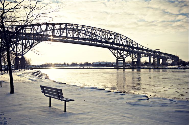 Picture Of Bluewater Bridge In Sarnia Ontario