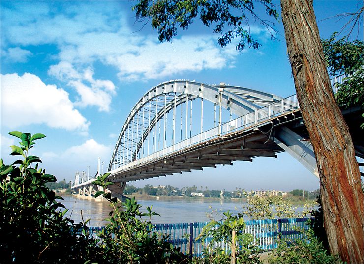 Picture Of Bridge In Ahvaz On The Karoon River
