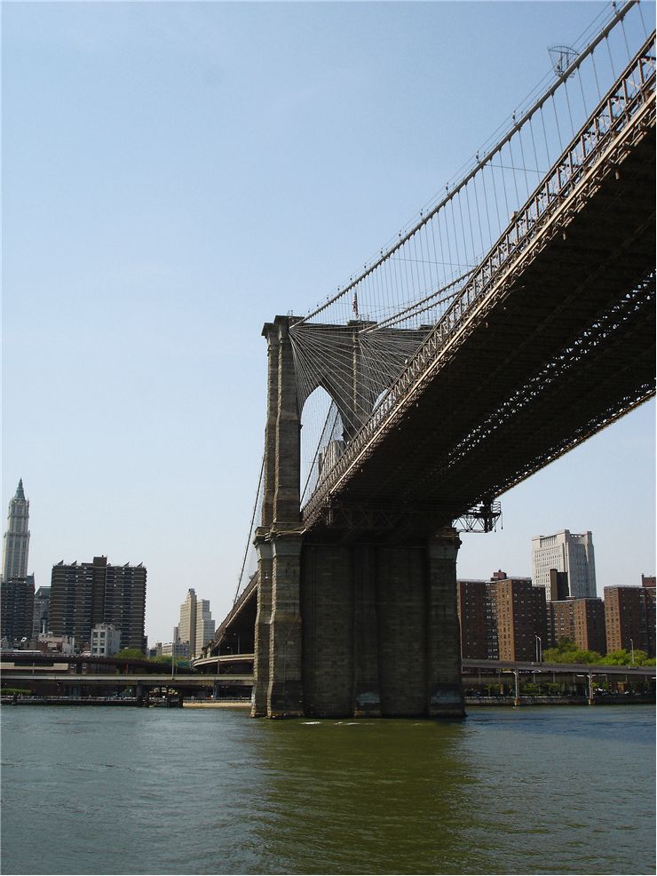 Picture Of Brooklyn Bridge From A Ferry