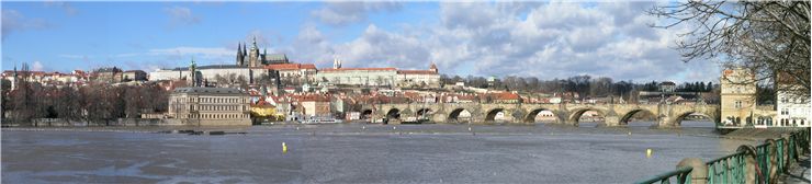 Picture Of Charles Bridge On A Stormy Day