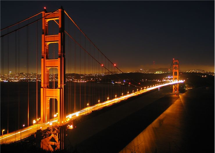 Golden Gate Bridge And Downtown San Francisco
