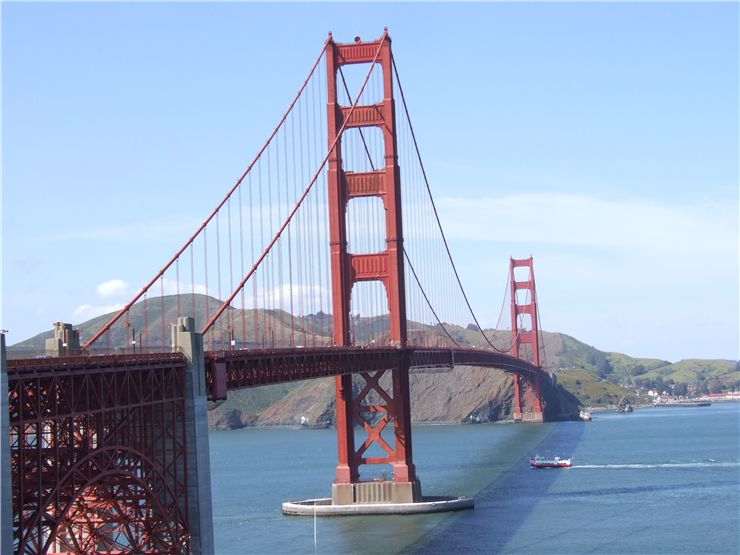 Picture Of Golden Gate Bridge At Sunny Day