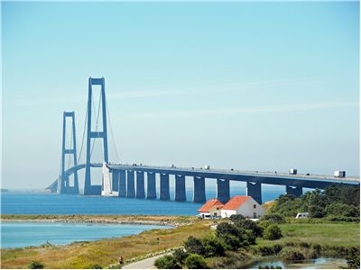 Great Belt Bridge From The Zealand Side