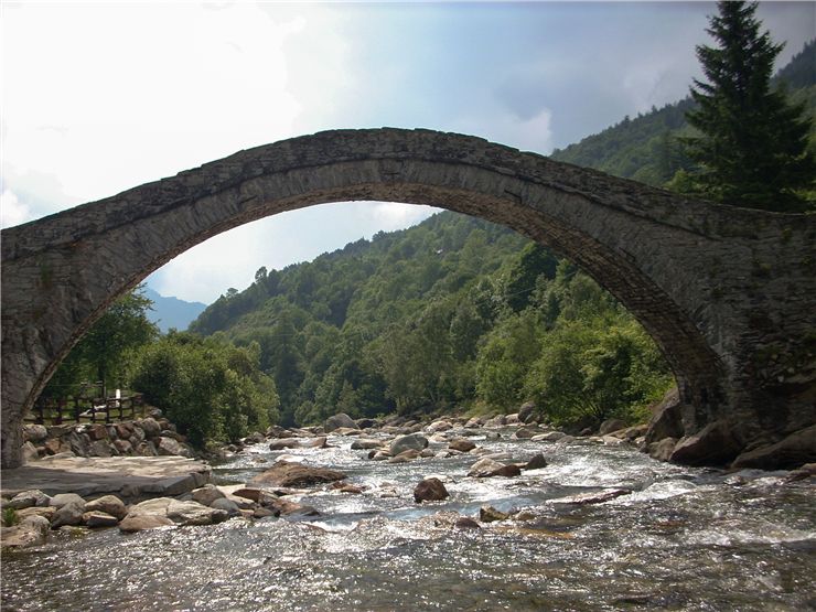 Picture Of Old Romanesque Bridge