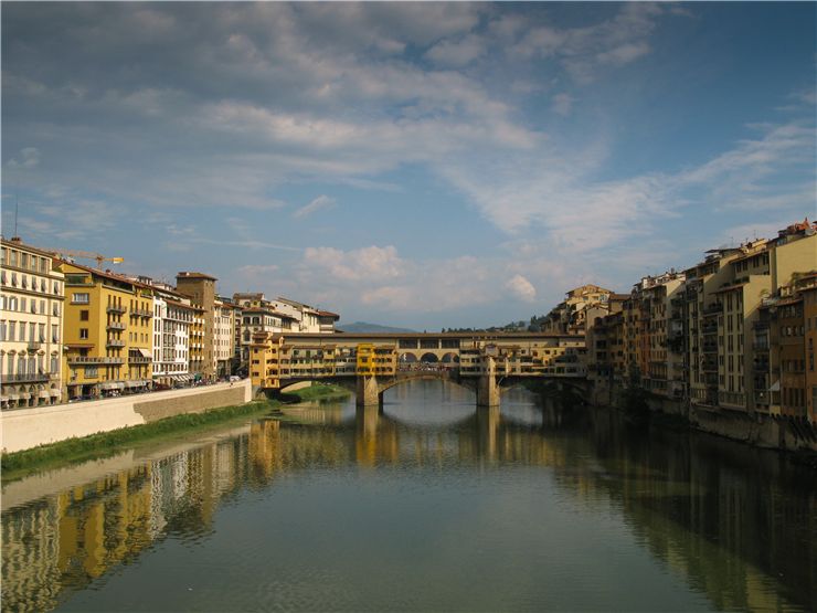 Picture Of Ponte Vecchio Medieval Bridge