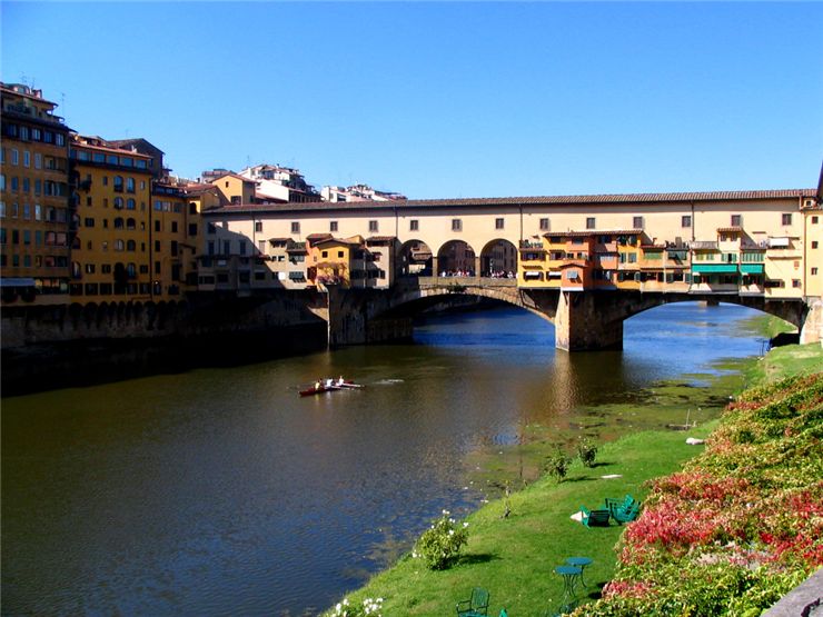 Picture Of Ponte Vecchio Over The Arno River