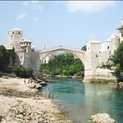 Stari Most Or Old Bridge In Mostar