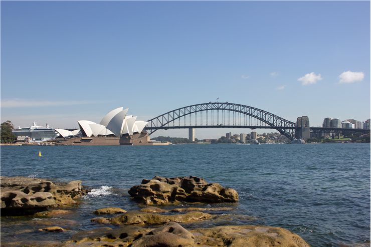 Picture Of Sydney Harbour Bridge And Buildings