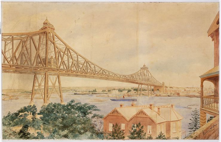 Sydney Harbour Bridge Norman Selfe Proposal