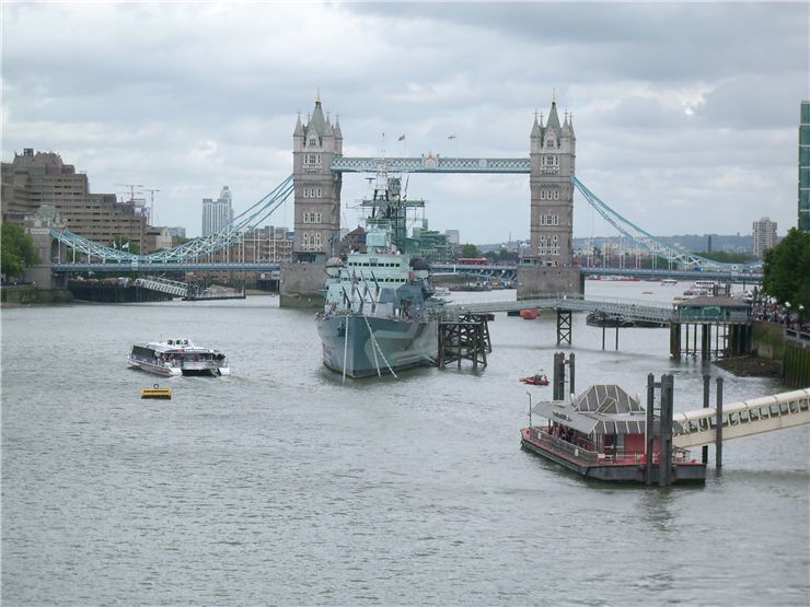 Picture Of Tower Bridge At Rainy Day