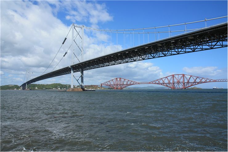 Picture Of Two Forth Bridges